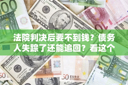 武汉法院判决后要不到钱？债务人失踪了还能追回？看这个方法！