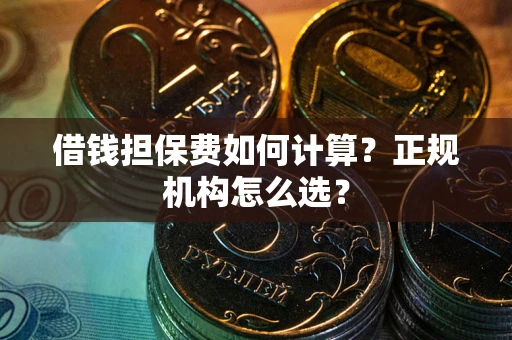 武汉借钱担保费如何计算？正规机构怎么选？