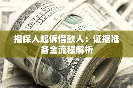 武汉担保人起诉借款人：证据准备全流程解析