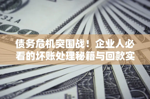 武汉债务危机突围战！企业人必看的坏账处理秘籍与回款实战指南