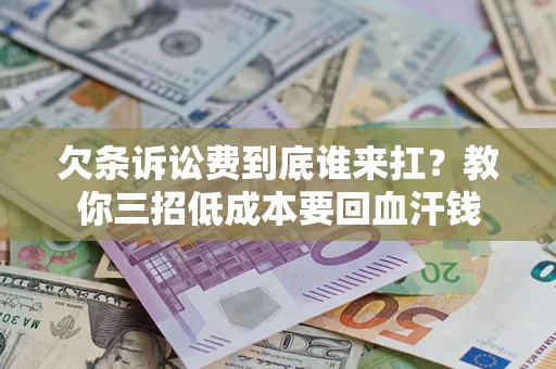武汉欠条诉讼费到底谁来扛？教你三招低成本要回血汗钱